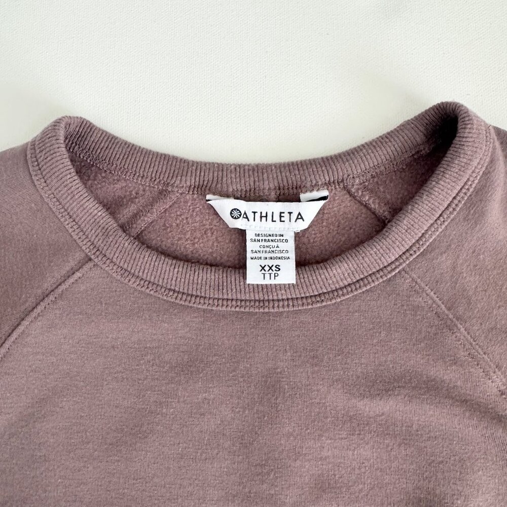 Athleta Coaster Luxe Recover Sweatshirt | Smoky Rose | Boxy Fit| Athleisure - Picture 7 of 11